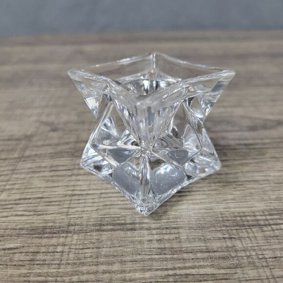 Clear Glass Taper Candleholders; Set of 2‎ - Picture 9 of 9